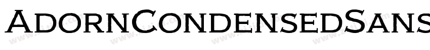 AdornCondensedSans字体转换