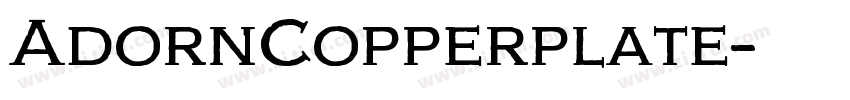 AdornCopperplate字体转换