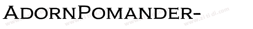 AdornPomander字体转换