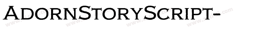 AdornStoryScript字体转换