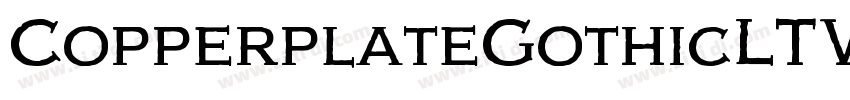 CopperplateGothicLTW字体转换