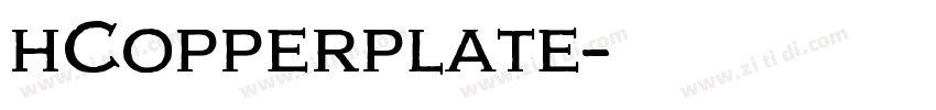 hCopperplate字体转换