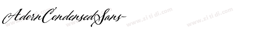 AdornCondensedSans字体转换