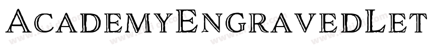 AcademyEngravedLetP字体转换
