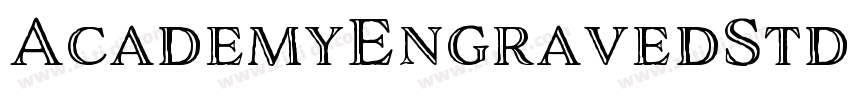 AcademyEngravedStd字体转换