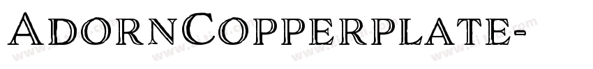 AdornCopperplate字体转换