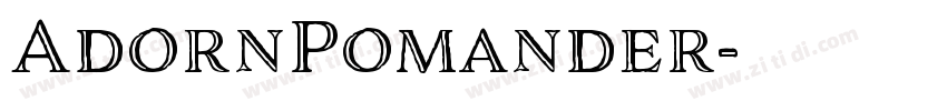 AdornPomander字体转换