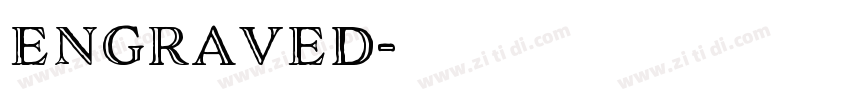 engraved字体转换