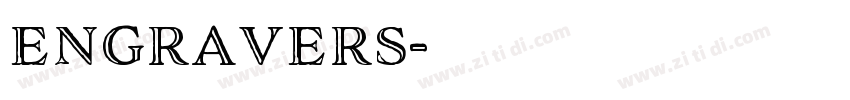 engravers字体转换