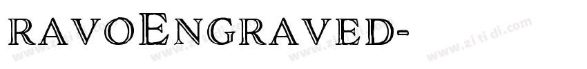 ravoEngraved字体转换