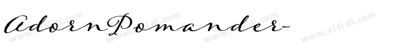 AdornPomander字体转换