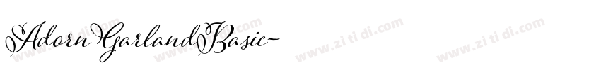AdornGarlandBasic字体转换