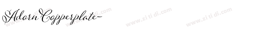 AdornCopperplate字体转换