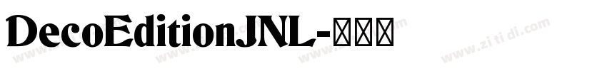 DecoEditionJNL字体转换