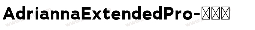 AdriannaExtendedPro字体转换
