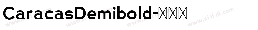 CaracasDemibold字体转换