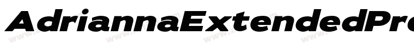 AdriannaExtendedPro字体转换