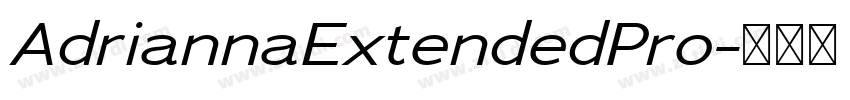 AdriannaExtendedPro字体转换