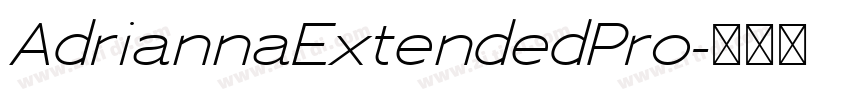 AdriannaExtendedPro字体转换