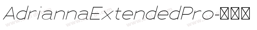 AdriannaExtendedPro字体转换
