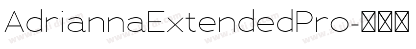 AdriannaExtendedPro字体转换