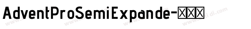AdventProSemiExpande字体转换