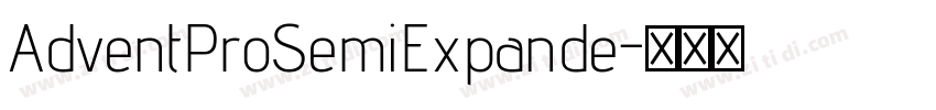AdventProSemiExpande字体转换