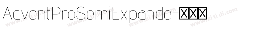 AdventProSemiExpande字体转换