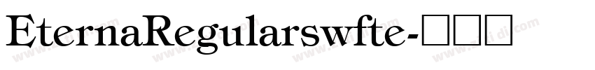 EternaRegularswfte字体转换