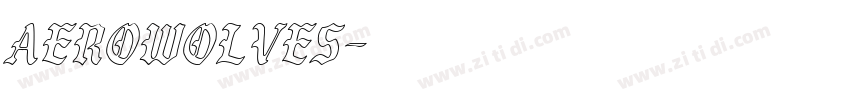 AeroWolves字体转换