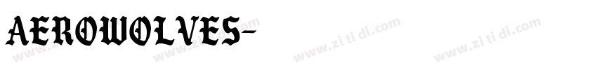 AeroWolves字体转换