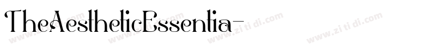 TheAestheticEssentia字体转换