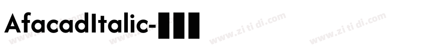 AfacadItalic字体转换
