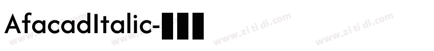 AfacadItalic字体转换