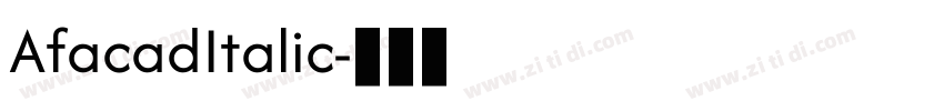 AfacadItalic字体转换