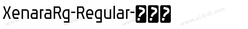 XenaraRg-Regular字体转换