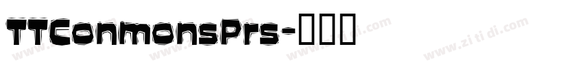 TTConmonsPrs字体转换