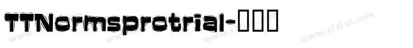 TTNormsprotrial字体转换