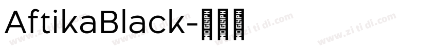AftikaBlack字体转换