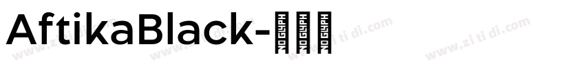 AftikaBlack字体转换