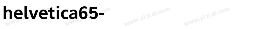 helvetica65字体转换