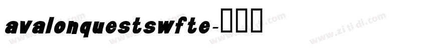 avalonquestswfte字体转换