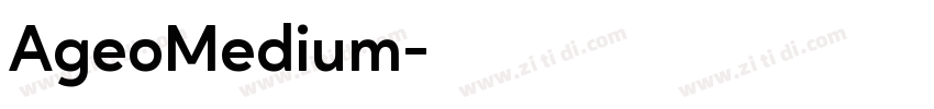 AgeoMedium字体转换