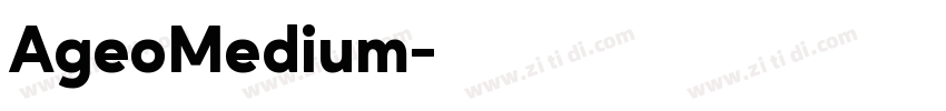AgeoMedium字体转换