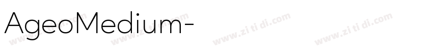 AgeoMedium字体转换