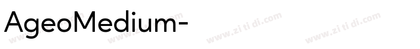 AgeoMedium字体转换