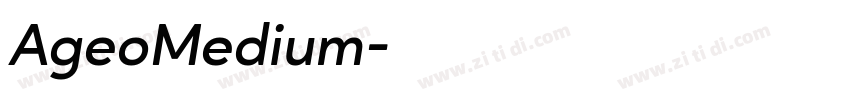AgeoMedium字体转换