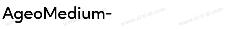 AgeoMedium字体转换