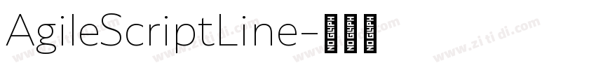 AgileScriptLine字体转换