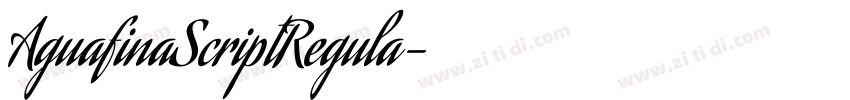 AguafinaScriptRegula字体转换
